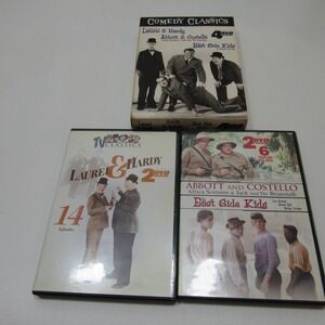 Laurel & Hardy Abbott & Costello East Side Kids Comedy Classics DVDs‎